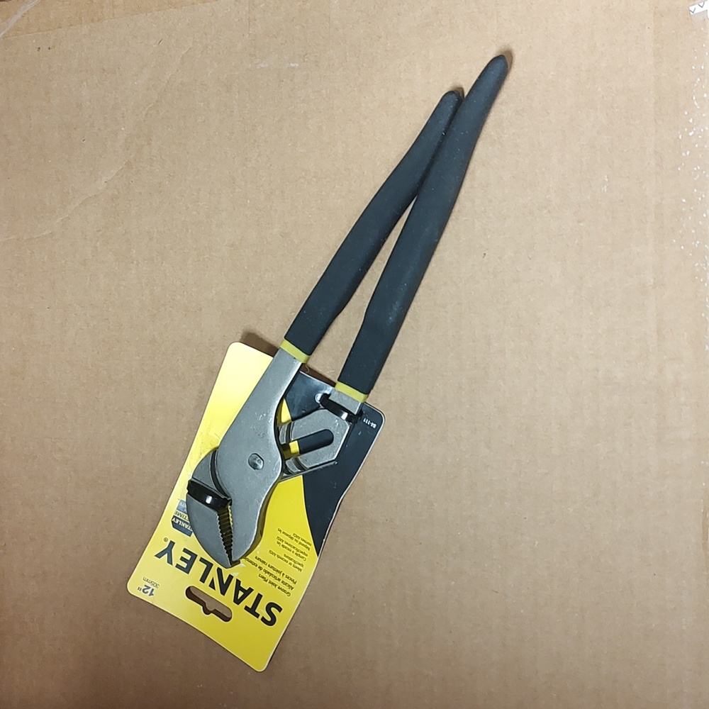 Stanley 84-111 Groove Joint Plier, 2.1", 12" Overall Length, 3/8" Tip Curved